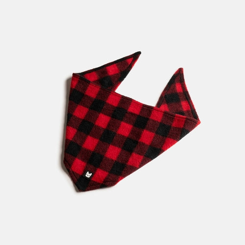 ❤️ Plaid Dog Bandana – Classic Red Checkered Scarf for Stylish Pups
