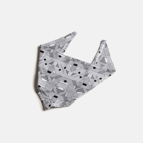 🔷✨ Matching Human & Dog Bandana & Face Mask Bundle – Geometric Print
