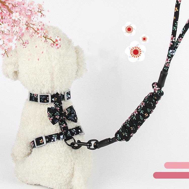 Floral Blossom Cat Leash - Embrace The Japanese Charm!