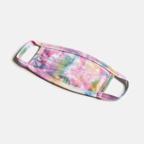 🌈🐾 Matching Human & Dog Bandana & Face Mask Bundle – Tie Dye Rainbow