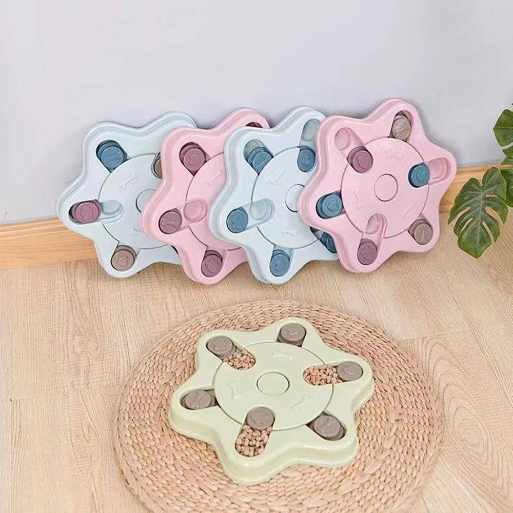 Interactive Iq Boosting Dog Puzzle Feeder Toy: Engage, Train, And Feed Your Furry Friend