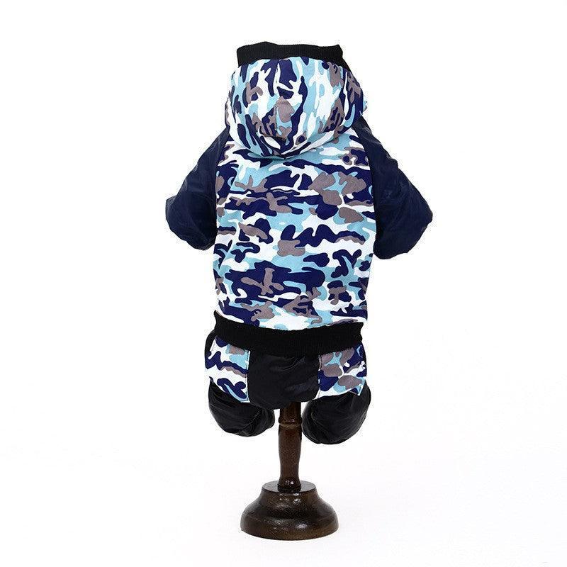 Autumn Winter Camouflage Hooded Pet Clothing - Stylish And Cozy Pet Camo Jacket