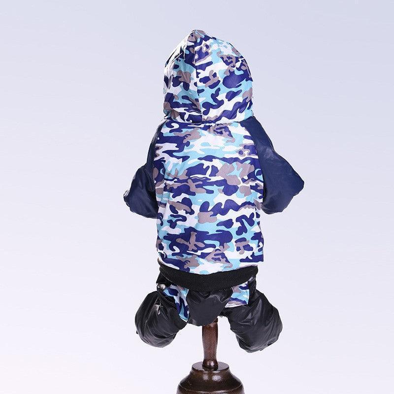 Autumn Winter Camouflage Hooded Pet Clothing - Stylish And Cozy Pet Camo Jacket