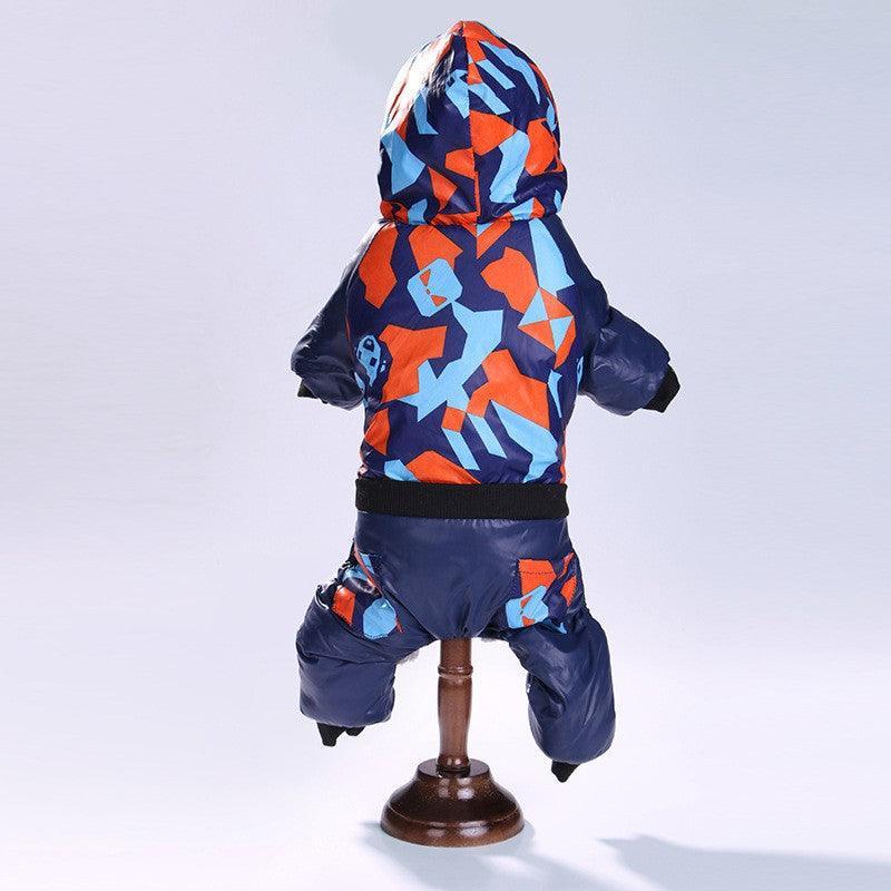 Autumn Winter Camouflage Hooded Pet Clothing - Stylish And Cozy Pet Camo Jacket