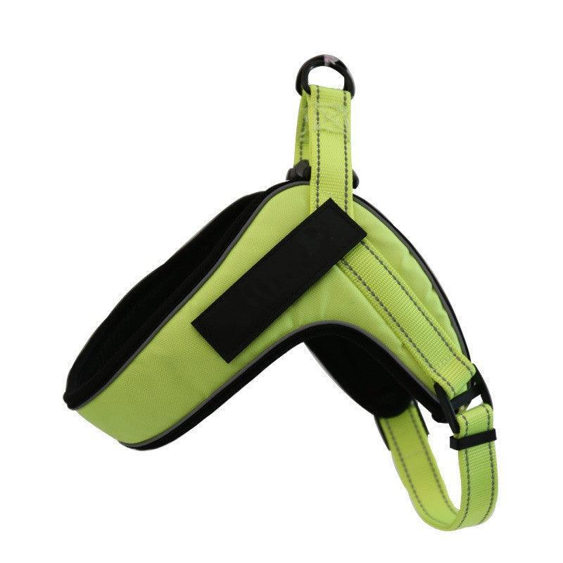 Breathable Reflective Dog Harness Vest With Customizable Velcro Design